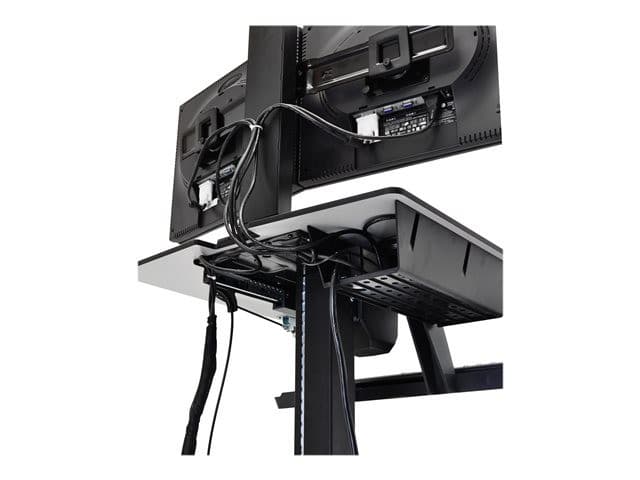 Ergotron WorkFit-C Dual - sit/standing workstation - rectangular - grey - Image 4