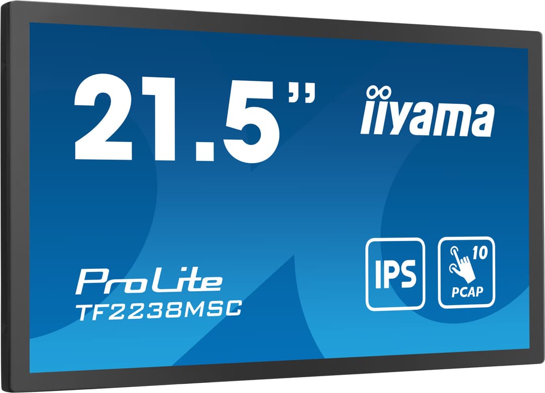 iiyama TF2238MSC-B1 computer monitor 53.3 cm (21") 1920 x 1080 pixels Full HD LED Touchscreen Black - Image 1