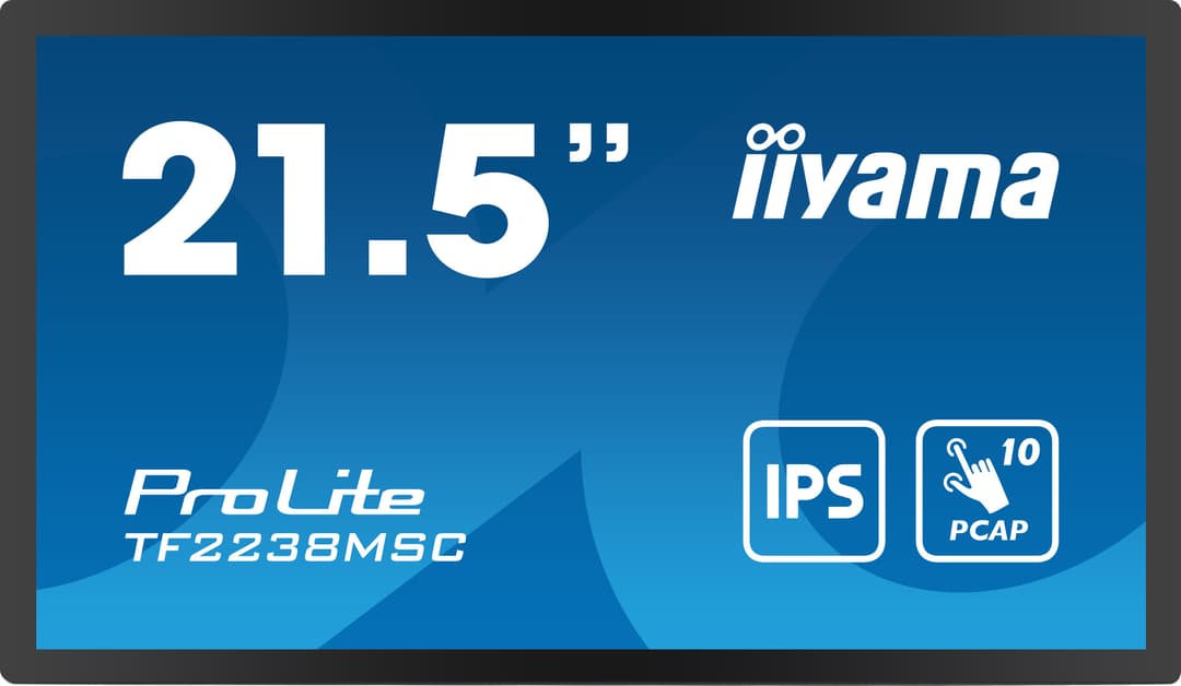 iiyama TF2238MSC-B1 computer monitor 53.3 cm (21") 1920 x 1080 pixels Full HD LED Touchscreen Black - Image 2