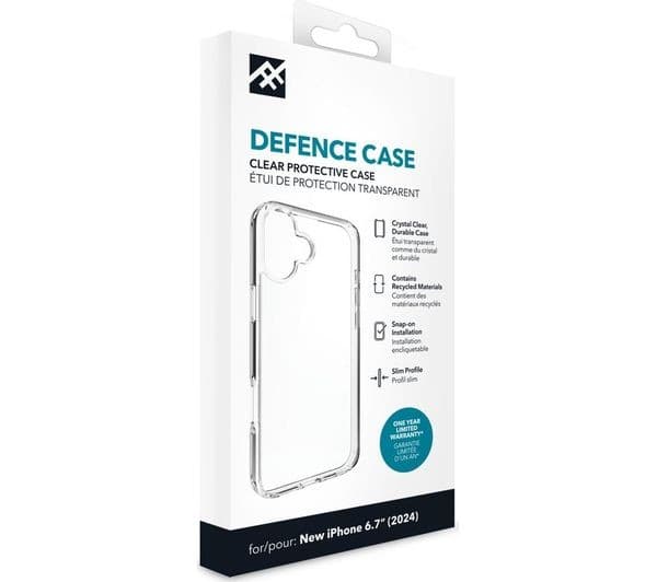DEFENCE iPhone 16 Plus Case - Clear - Image 3