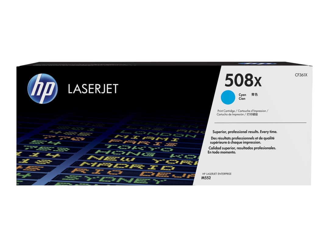 HP 508X - High Yield - cyan - original - LaserJet - toner cartridge (CF361X) - Image 1