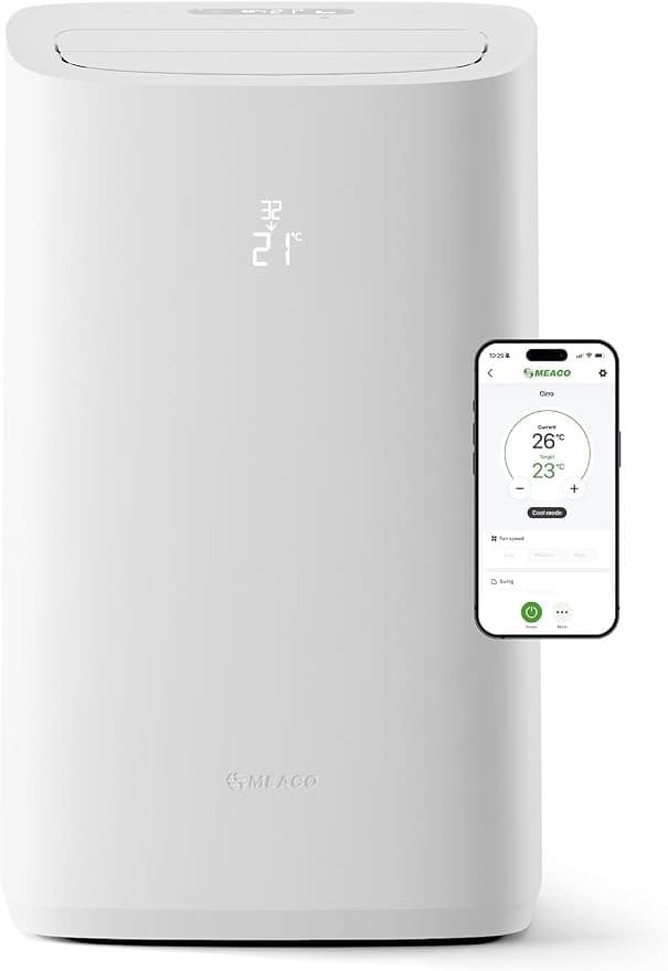 Meaco Cirro+ 14000 BTU Smart Portable Air Conditioner & Heater 4-in-1, Wi-Fi, Inverter