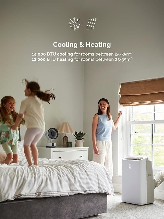 Meaco Cirro+ 14000 BTU Smart Portable Air Conditioner & Heater 4-in-1, Wi-Fi, Inverter - Image 3