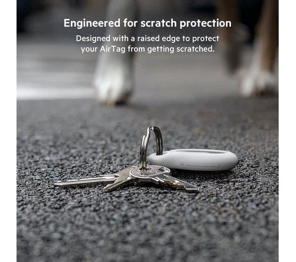Belkin Secure Holder with Key Ring for AirTag - White - Image 3