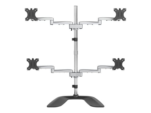 StarTech ARMQUADSS Quad Monitor Stand Silver - Image 1