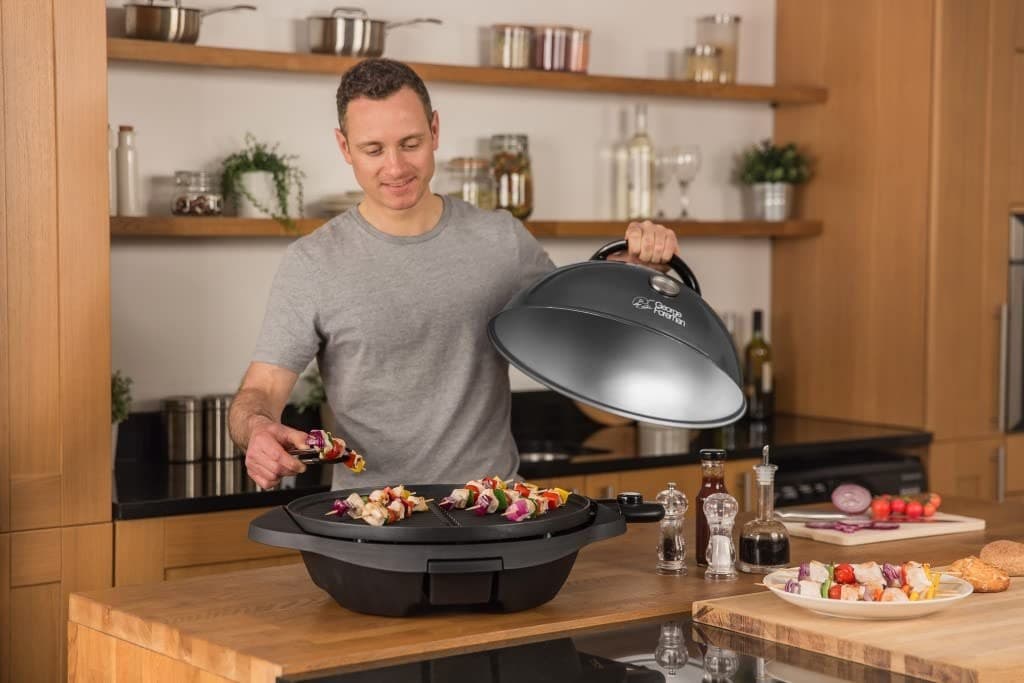 George Foreman Universal-Grill 22460-56 Outdoor Electric Barbecue - Black - Image 8