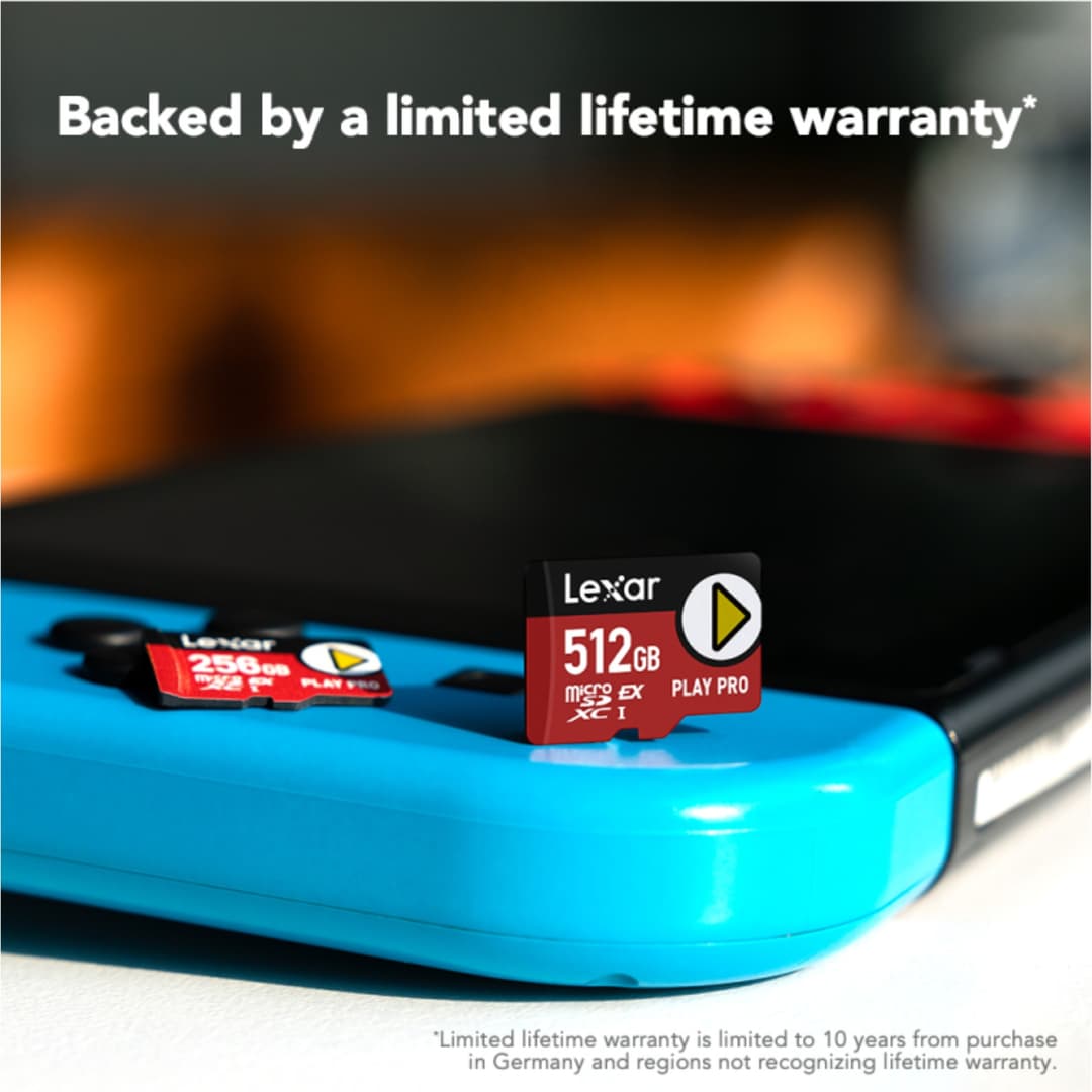 Lexar PLAY PRO 512GB microSDXC Express7.1 Nintendo Switch 2 Memory Card - Image 3