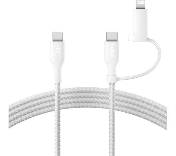 Belkin BoostCharge Pro USB-C to Lightning Cable 1.5m White - Image 2