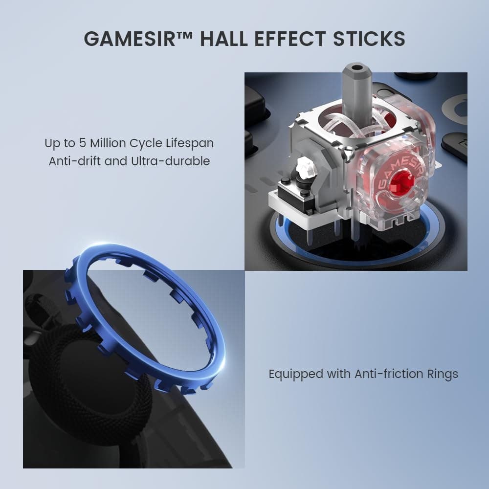 GameSir Super Nova Wireless Gaming Controller for PC/Switch/iOS/Android - Blue - Image 3