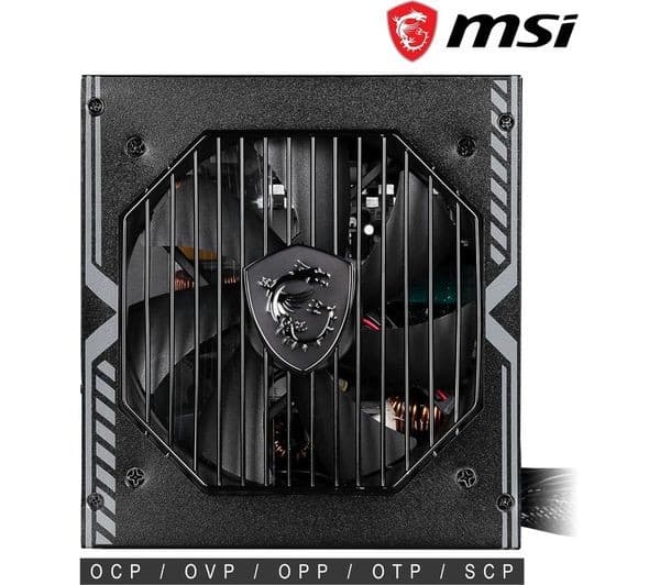 MSI MAG A550BN 550W 80 PLUS Bronze Non-Modular ATX Power Supply - Image 4