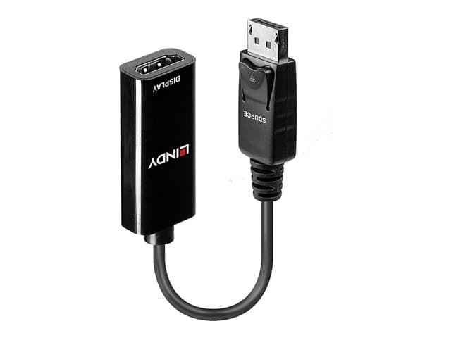 Lindy DisplayPort 1.2 to HDMI 4K30Hz Passive Adapter Converter Black (41718) - Image 2