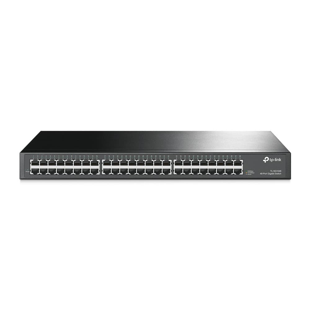 TP-LINK TL-SG1048 96 Gbit/s Rack Mountable Unmanaged 48 x Gigabit Ethernet RJ45 Network Switch - Image 1