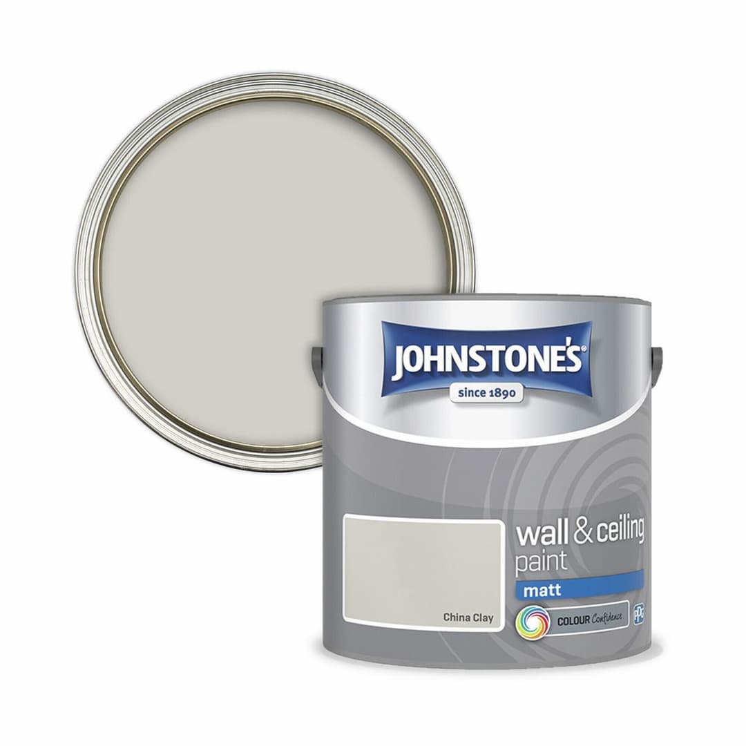 Johnstone's Wall & Ceiling Matt Paint - China Clay - 2.5L - Image 1