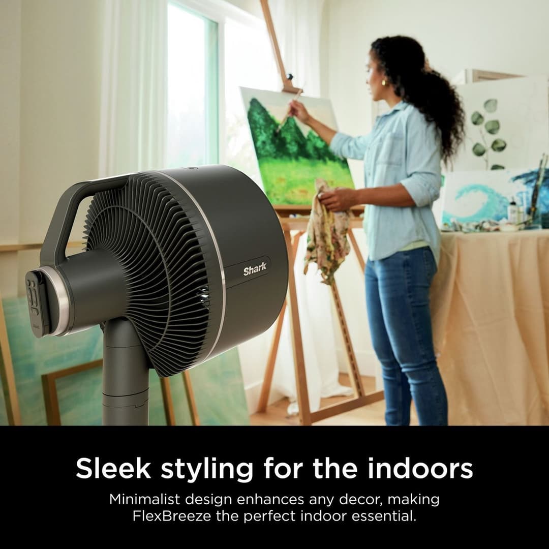 Shark FlexBreeze FA220UK 12 in 1 High Velocity Hybrid Corded Cordless Fan - Black - Image 5