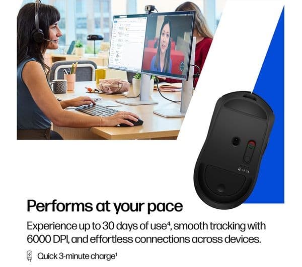 HP 700 Rechargeable Mouse Black - Image 9