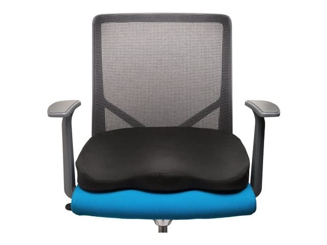 Kensington Ergonomic Memory Foam Seat Cushion - seat rest - black - Image 4