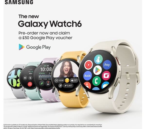 SAMSUNG Galaxy Watch6 BT with Bixby - Graphite, 44mm - Image 4