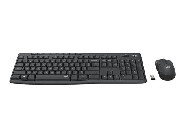 Logitech MK295 Silent Wireless Keyboard Mouse Set Black - UK QWERTY Layout - Image 2