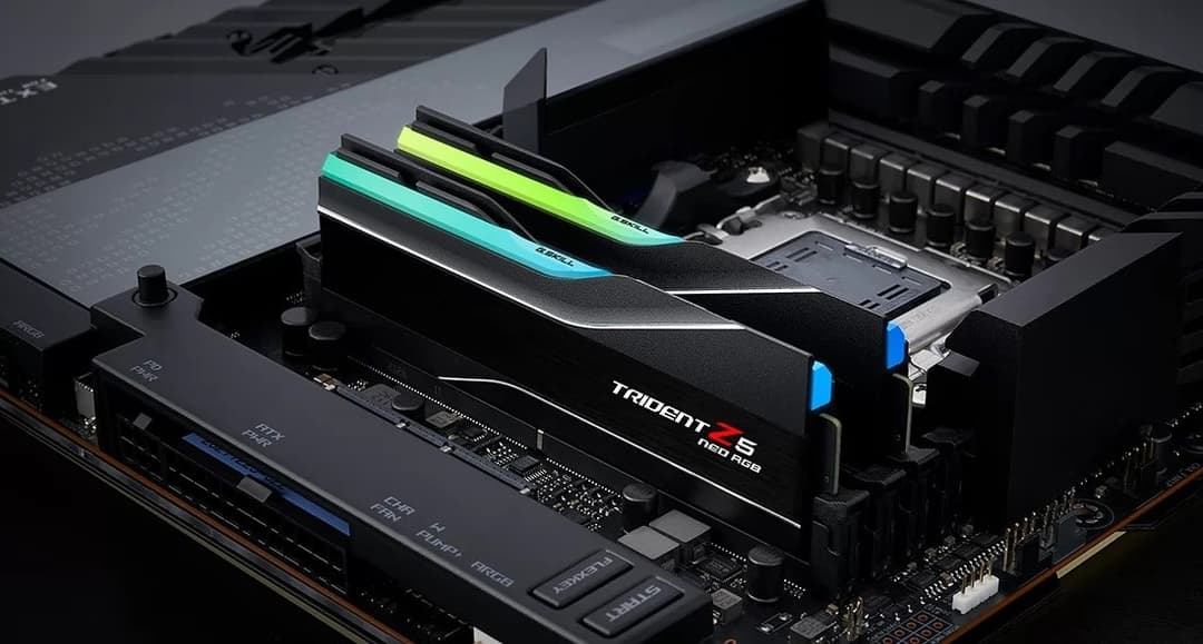 32GB G.Skill DDR5 Trident Z5 Neo RGB 6000MHz CL30 1.35V Dual Channel Kit (2x 16GB) Black - Image 5