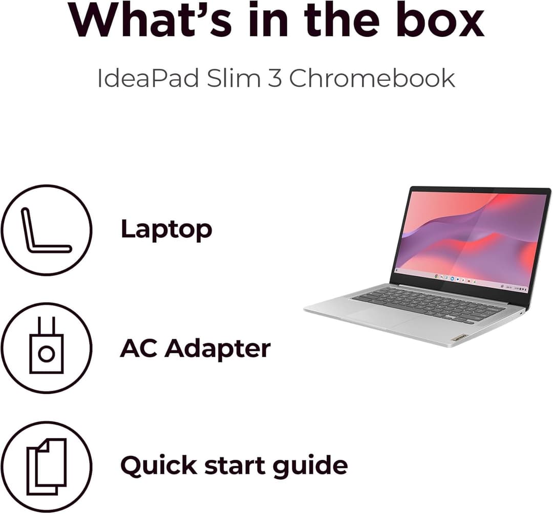 Lenovo IdeaPad Slim 3 Chromebook 14" MediaTek Kompanio 520 4GB 64GB Abyss Blue - Image 8