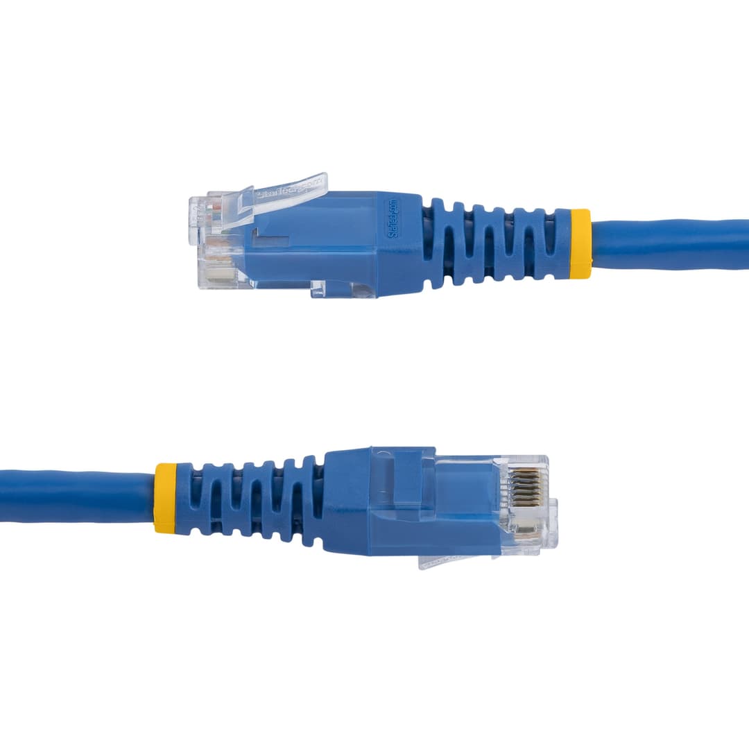 StarTech.com 4ft CAT6 Ethernet Cable - Blue CAT 6 Gigabit Ethernet Wire -250MHz 100W PoE RJ45 UTP Molded Network/Patch Cord w/Strain Relief/ Individually Tested - Image 3