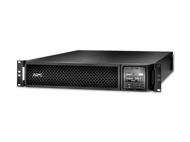 APC Smart-UPS SRT 1000VA RM SRT1000RMXLI - On-Line UPS 1000VA/1000W, 230V, 2U Rackmount, 6x IEC C13, SmartSlot, Extended Runtime, Rail Kit, Black - Image 1