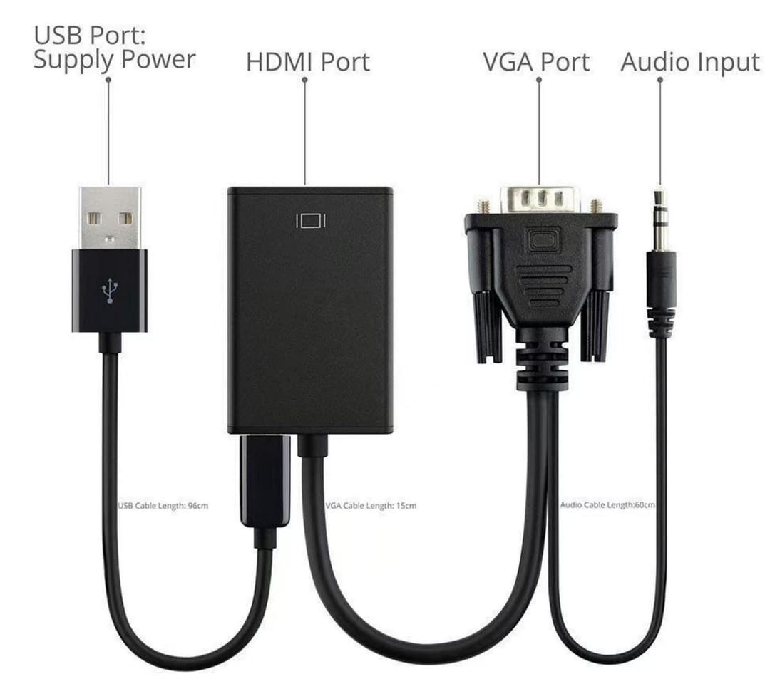 Adapter VGA 15pin  - HDMI M-F - Image 1