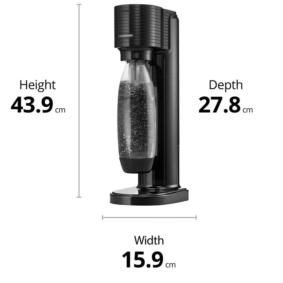 sodastream Gaia Manual Sparkling Water Maker - Black - Image 5