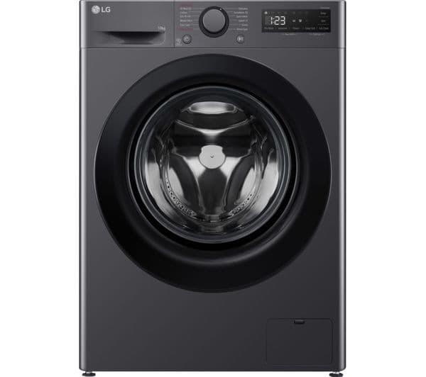 LG TurboWash 360 with AI F4C510GBTN1 10 kg 1400 Spin Washing Machine - Slate Grey - Image 1
