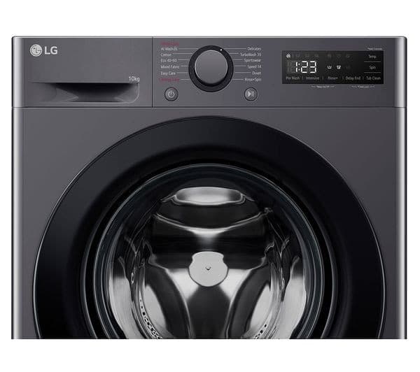 LG TurboWash 360 with AI F4C510GBTN1 10 kg 1400 Spin Washing Machine - Slate Grey - Image 9