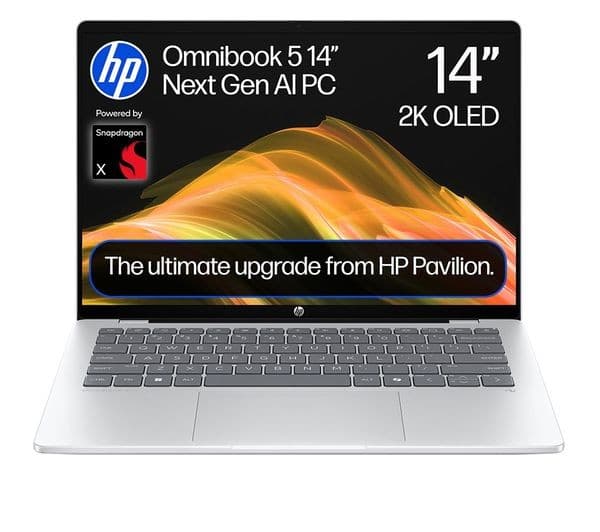 HP OmniBook 5 NGAI Snapdragon X1 512GB Glacier Silver - Image 1