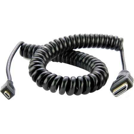atomos atomcab014 spiral cable (micro hdmi to hdmi full) - Image 2