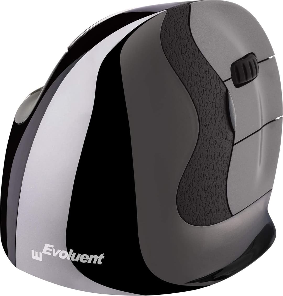 Evoluent VerticalMouse D Wireless Ergonomic Mouse - Black - Image 1