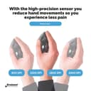 Evoluent VerticalMouse D Wireless Ergonomic Mouse - Black thumbnail 3