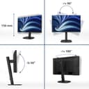 Philips 3000 series 24B2U3301/00 computer monitor 60.5 cm (23.8") 1920 x 1080 pixels Full HD LCD Black thumbnail 3