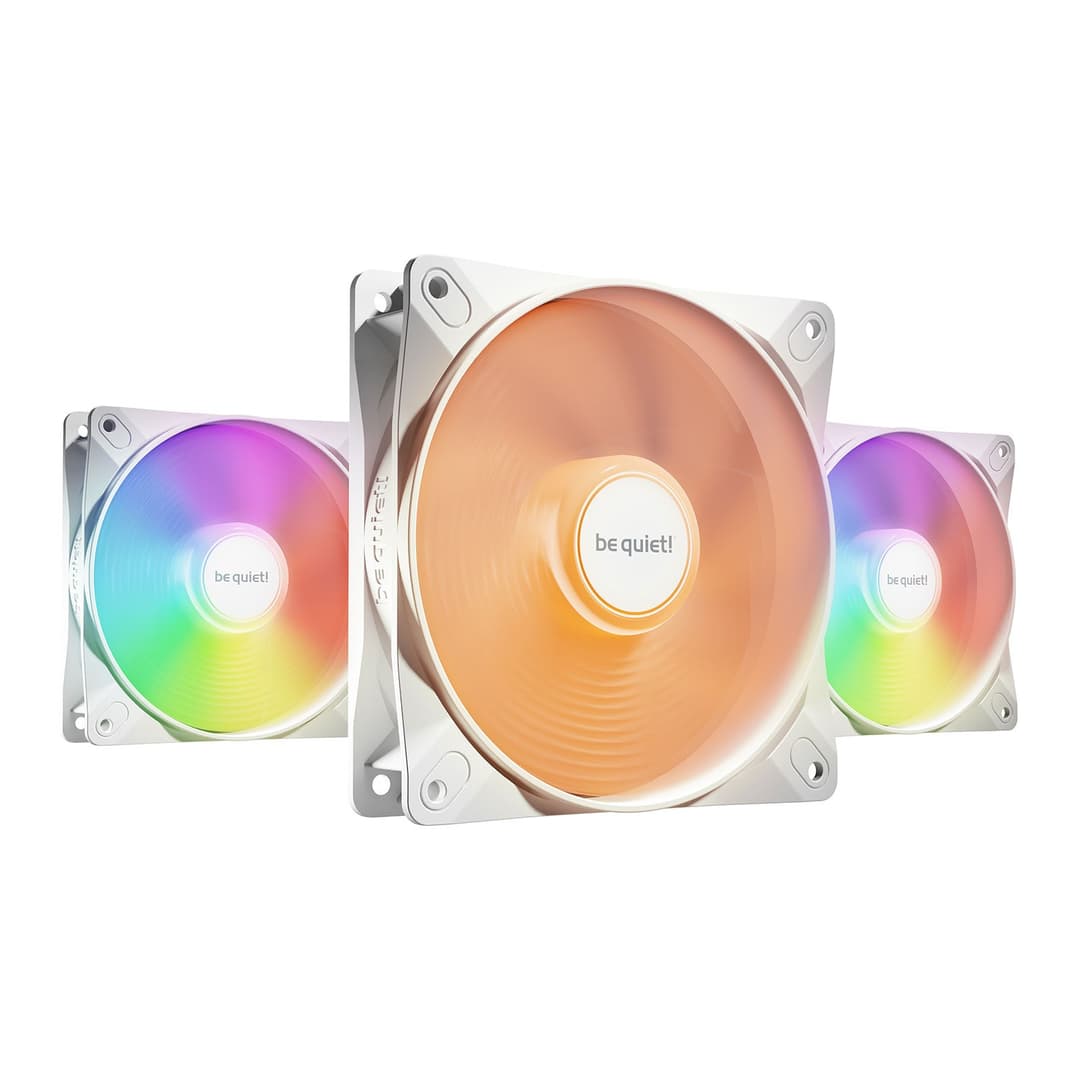 be quiet! Light Wings LX High Speed 120mm ARGB PWM Case Fan - White Triple Pack - Image 2