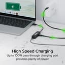Plugable Technologies USB C to Ethernet Adapter 2.5Gb with 100W USB-C PD Charging, 2.5 Gigabit Type C USB Ethernet Adapter for Windows, MacBook, Chrome, iPad, Surface, XPS, Thunderbolt 4, USB4 (USBC-E2500PD) thumbnail 4