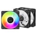 ARCTIC P12 Pro A-RGB LN - 3 Pack - Low-Noise Premium Fan, 120 mm PWM Fan with Y-Cable Splitter, 450-2000 rpm, 0 rpm <5% PWM, 5V Digital RGB, Fluid Dynamic Bearing, 4-Pin - Black thumbnail 2