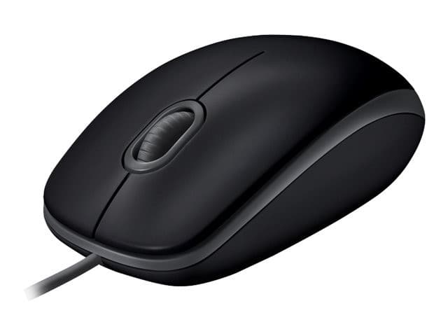 Logitech B110 Silent Wired USB Mouse Black - Image 1
