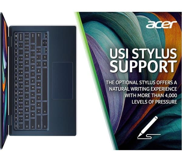 ACER Spin 513 13.3" 2 in 1 Chromebook - Snapdragon 7c Gen 2, 64 GB eMMC, Blue - Image 3