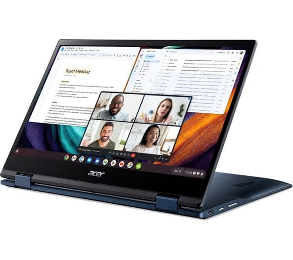 ACER Spin 513 13.3" 2 in 1 Chromebook - Snapdragon 7c Gen 2, 64 GB eMMC, Blue - Image 7