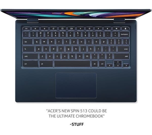 ACER Spin 513 13.3" 2 in 1 Chromebook - Snapdragon 7c Gen 2, 64 GB eMMC, Blue - Image 8