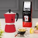 Bialetti Rainbow Colored Coffee Maker 4961 - Red thumbnail 2