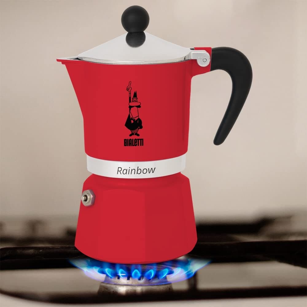 Bialetti Rainbow Colored Coffee Maker 4961 - Red - Image 3