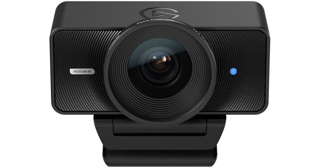 Memory 10WAF9901 Elgato 4K 60FPS F-4.0 USB-C Studio Face Camera for PC & Mac - Black - Image 1