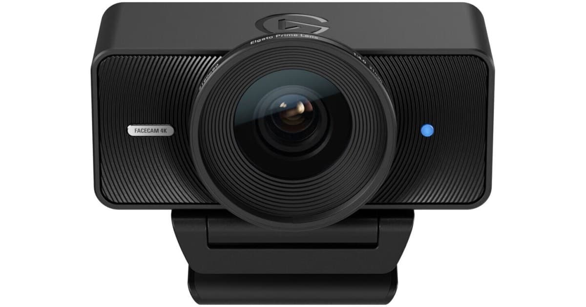 Elgato Facecam 4K Webcam (10WAF9901) - 4K60 HDR, USB-C - Black