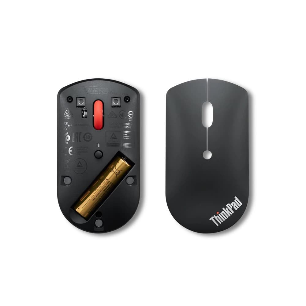 Lenovo ThinkPad Bluetooth Silent Mouse 4Y50X88822 3 Buttons Wheel Scrolling Ambidextrous Optical Bluetooth Wireless Mouse - Black - Image 6