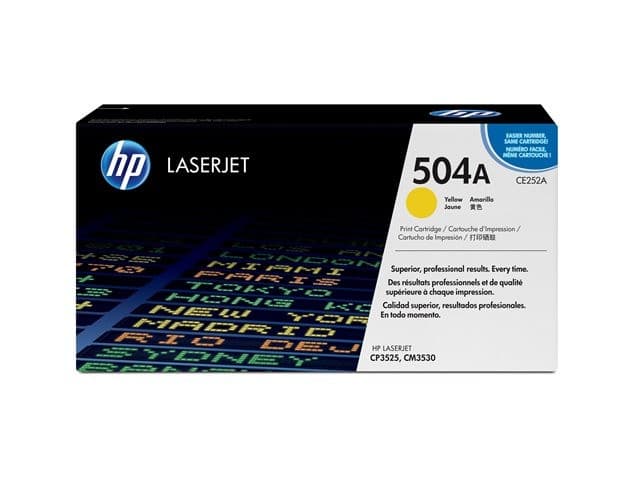 HP 504A Original LaserJet Toner Cartridge CE252A - Yellow - Image 2
