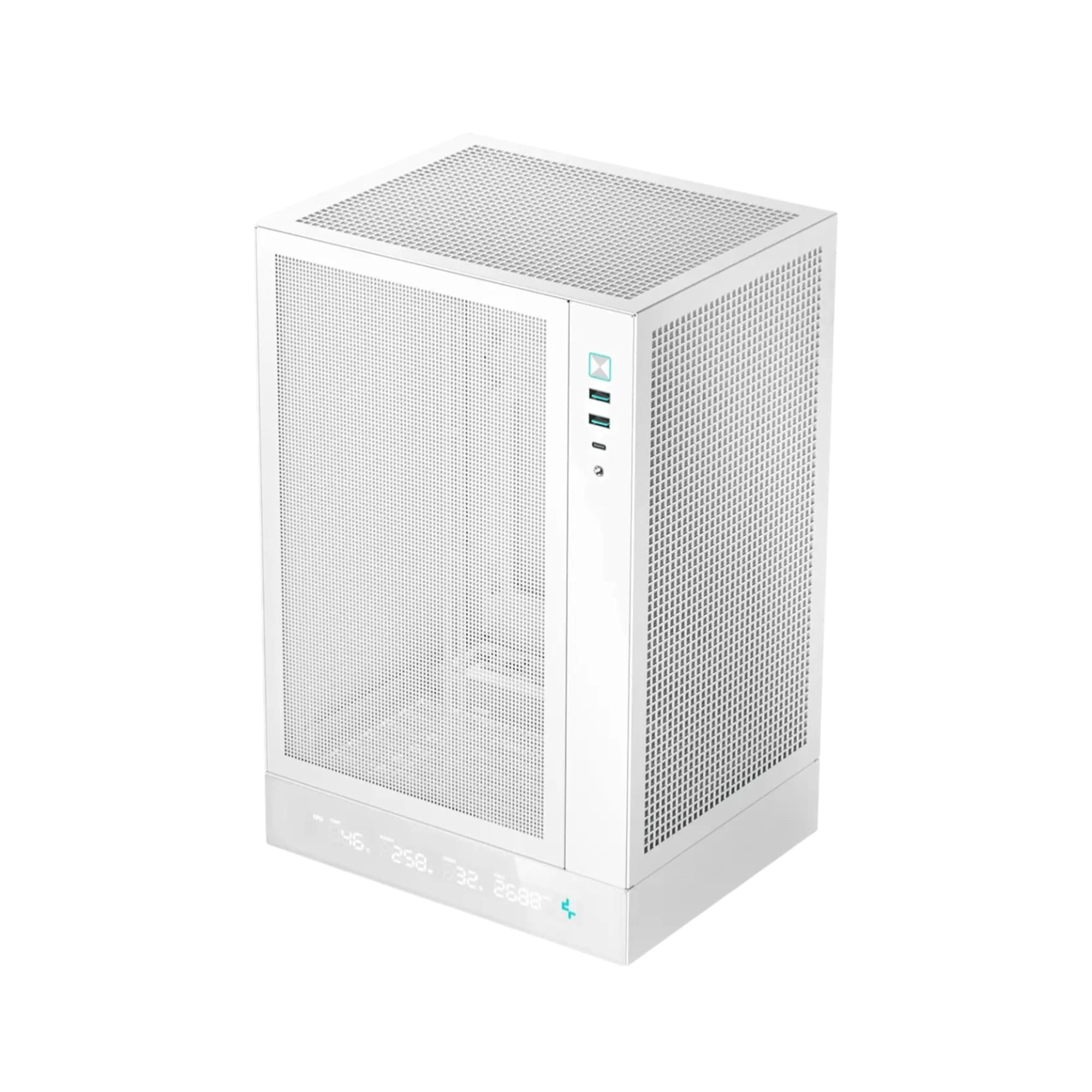 DeepCool CH170 Digital WH SFF Mini-ITX Gaming PC Case - White