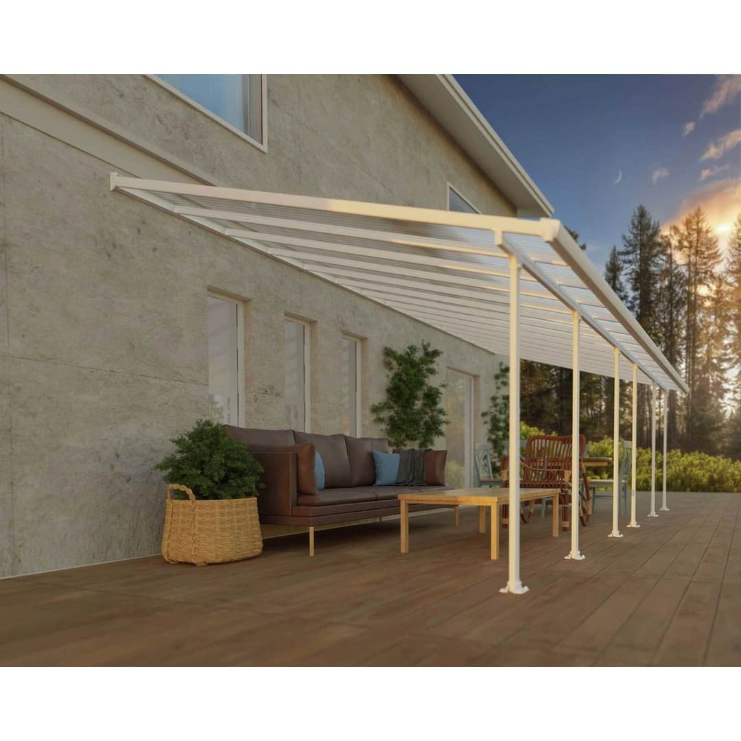 Palram Canopia Feria 4 x 8.5m Patio Cover White Clear - Image 3